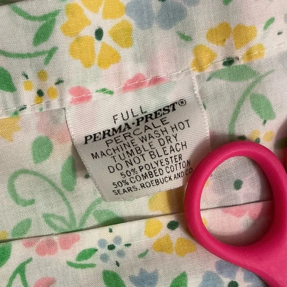 Vintage Full Flat & Pillow Case